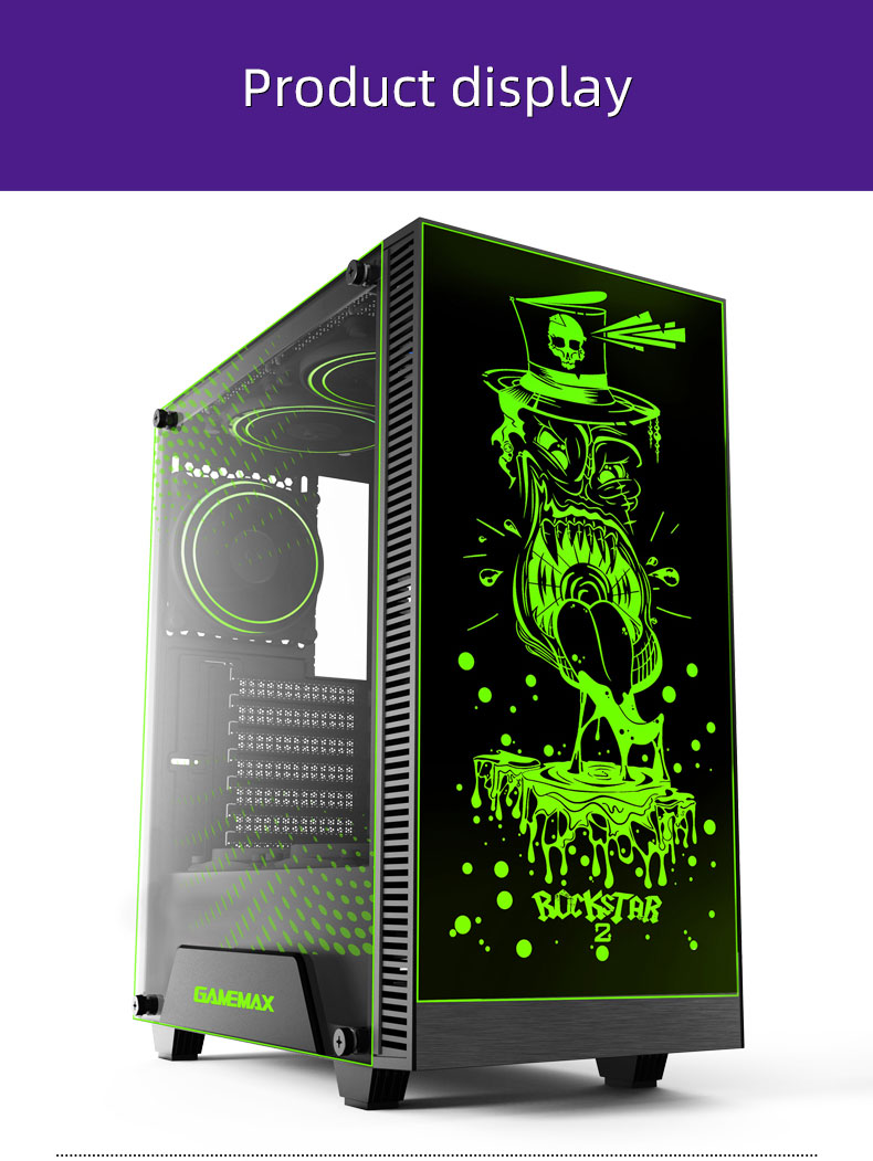 Gamemax RockStar 2 Black Gaming Computer Case